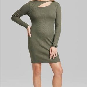 Plus Body Con Long sleeve dress